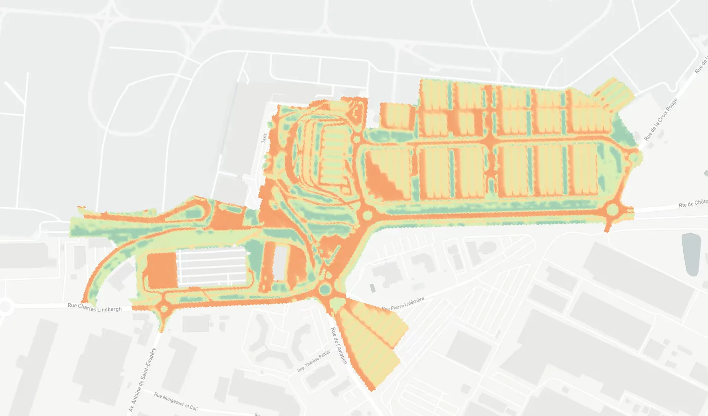 Température de surface – Aéroport de Nantes